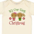 thumbnail image 4 of Inktastic Twins 1st Christmas Gingerbread Girls Girls Baby Bodysuit, 4 of 5