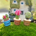 thumbnail image 5 of SPRING PARK Mini Potted Succulent Plant Resin for Dollhouse Miniature Fairy Garden, 5 of 6