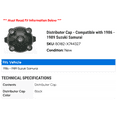 thumbnail image 2 of Distributor Cap - Compatible with 1986 - 1989 Suzuki Samurai 1987 1988, 2 of 2