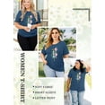 thumbnail image 4 of XCHQRTI Christian Shirts for Women Plus Graphic Blessed Girl Tees Jesus Religous Tops, 4 of 8