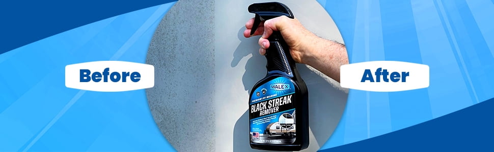 Walex Black Streak Remover, Exterior Cleaning Solution for RVs, Campers, Trailers, Marine Boats, 64 oz
