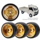 thumbnail image 4 of Lot de 4 pneus de rechange en métal pour voiture télécommandée 63 mm, accessoires adaptés au camion télécommandé WPL D12, 4 of 4