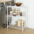 thumbnail image 6 of Hyper Tough 3-Tier Multipurpose Wire Shelving Rack, White Color, 750lbs Load Capacity, 6 of 9