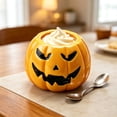 thumbnail image 2 of Halloween Ceramic Pumpkin Mug Set of 4 Carved Face Cute Fall Coffee Cup Kitchen Decor Easy Setup and Storage, 2 of 5