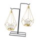 thumbnail image 3 of Portavelas de metal Sharpla Estante de Navidad Candelabro Mesa de boda Sostenedor de vela geométrico 3D, 3 of 7