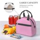 thumbnail image 5 of Fotbe Rose Red Bolsa de Almuerzo con Estampado, Lonchera Aislada, Contenedores de Comida Reutilizables Tipo Cooler a Prueba de Fugas, 5 of 7