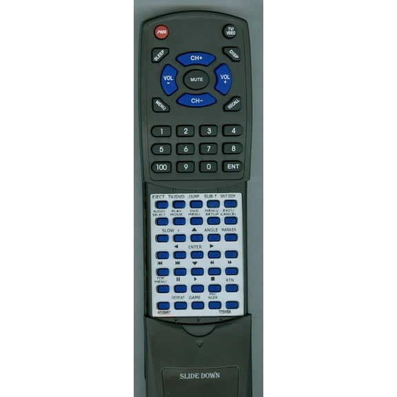 Replacement Remote for TOSHIBA 15LV506, 15LV505, RTAE009657, AE009657, SER0316
