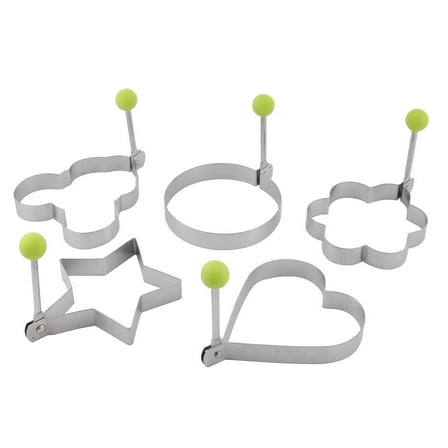 5 Pcs Kitchen Stainless Steel Pancake Mould Fried Egg Mold Ring