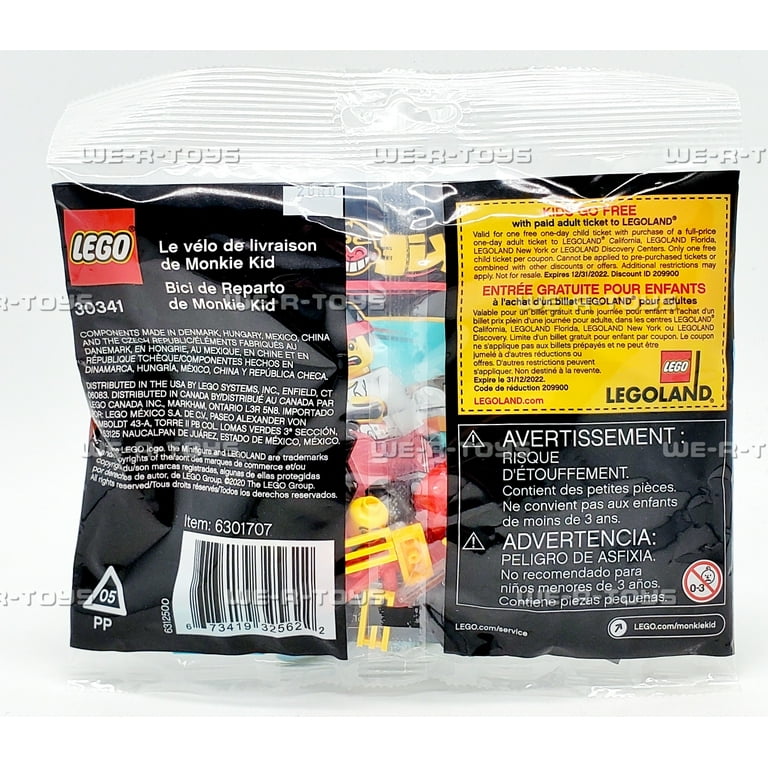 LEGO Monkie Kid's Delivery Bike 22 Piece Building Set 30341