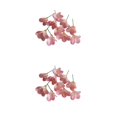 thumbnail image 3 of Bewildely 10 piezas de flores artificiales para interior o exterior, flores artificiales de bajo mantenimiento para decoración rosa rosa 2Conjunto, 3 of 6