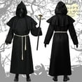 thumbnail image 3 of Plague Doctor Halloween Costume Men Women, Scary Halloween Costumes Robe Plague Doctor Mask Cosplay Role Play Party 13Pcs, 3 of 7