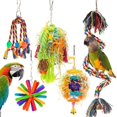 thumbnail image 1 of Paquete de 5 juguetes para loros ZHCH trituradores de comida para periquitos cotorras pinzones cacatúas y loros grises africanos, 1 of 4