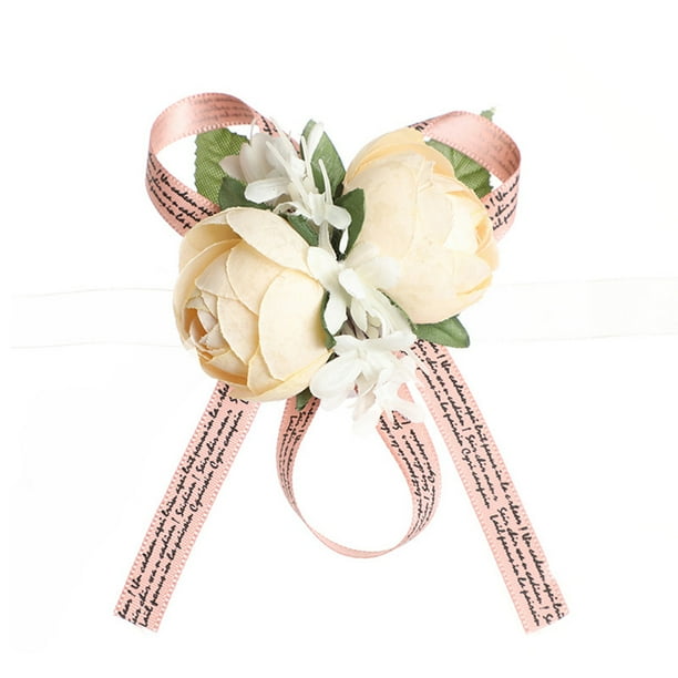 De Ramilletes De Muñeca, Flor De Muñeca Para Dama De Honor, Accesorios De Flores Para Boda, Decoración De Traje De Graduación 2 Uds Eigraketly AP007027-03