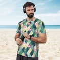 thumbnail image 4 of Wukai Flamingo Print Men's Short-Sleeved Mesh T-Shirt,Quick-Dry Short Sleeve Workout T-Shirt-Small, 4 of 8