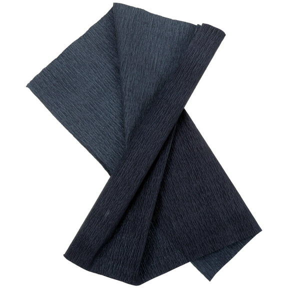 CRAFTHROU Florist Crepe Paper Black 1 Roll for DIY Projects and Home Decor Crafting Enthusiasts and Children