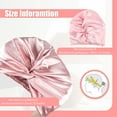 thumbnail image 4 of Guardoinrt Bonnet de Protection Capillaire Grand Application Ligne Lisse Confortable Bonnet de Sommeil en Soie Bonnet de Sommeil Rose 1Ensemble, 4 of 6