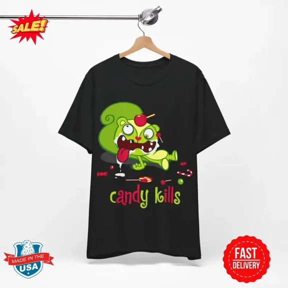 LIMITED EDITION Happy Tree Friends shirt - Nutty Candy T Shirt S-5XL