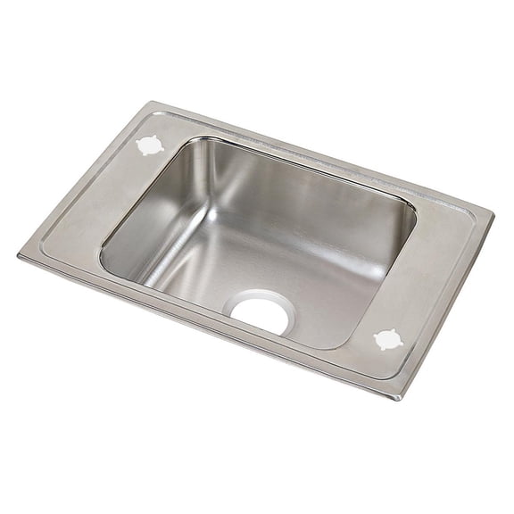 Elkay Celebrity Stainless Steel 25" x 17" x 7-1/8", Single Bowl Drop-in Classroom Sink