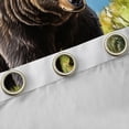 thumbnail image 4 of Manfei Teens Wildlife Bear Blackout Curtains Set of 2 (52x84 Each),Chic Flower Window Curtains,Woodland Animal Curtains and Drapes,Microfiber Bedroom Decor, 4 of 6