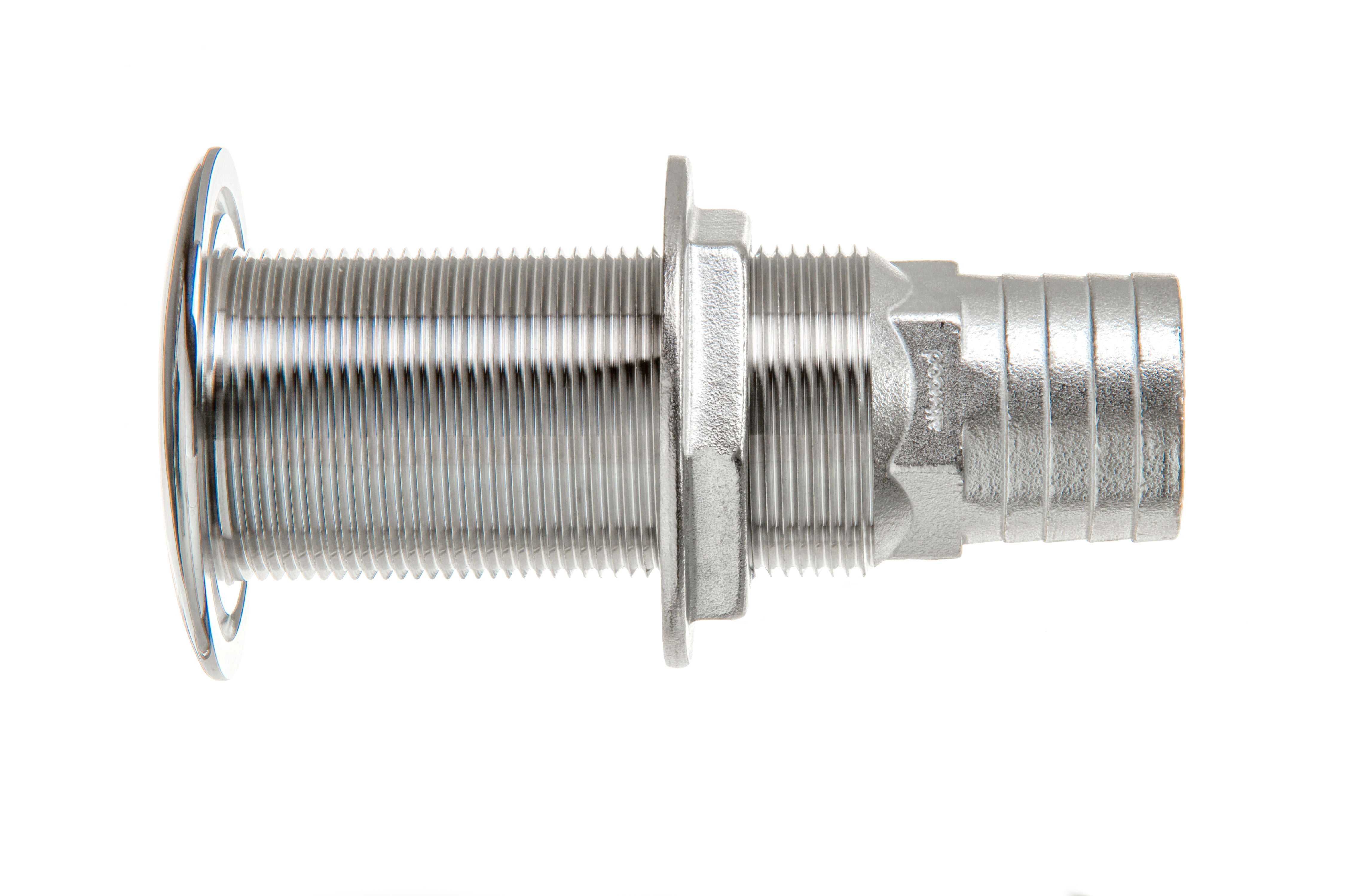 Attwood Thru-Transom Scupper, 1-1/2", Stainless Steel