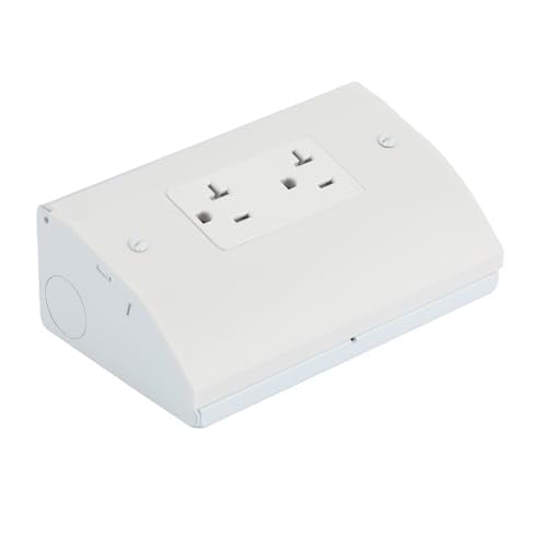 Compact Under Cabinet Distribution Box with Ground Fault Protection,Durable Stainless Steel for Kitchens, Workstations, and Commercial Spaces, Offering Safe and Efficient Power Solutions