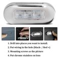 thumbnail image 4 of 12V DC LED , 12V DC LED Walkway Courtesy Light Oval Shape 3 Lamp Beads IP67 Waterproof for Marine Boat RV, 4 of 8
