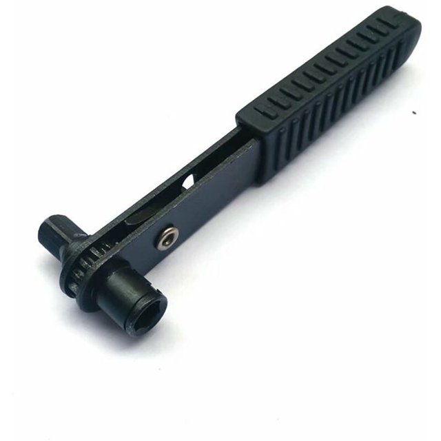 Mini carraca Destornillador de vástago de anillo a presión de 1/4 pulgadas (negro) Llave de carraca para herramientas manuales de garaje Mini llave de carraca de 1/4 TUNC Sencillez