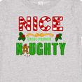 thumbnail image 4 of Inktastic Nice Until Proven Naughty with Holly and Gingerbread Man Boys or Girls Baby T-Shirt, 4 of 5