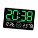 thumbnail image 5 of Reloj de pared digital con temporizador de alarma dual de 12  degreeF/ degreeF conmutable, práctico y multifuncional. Verde, 5 of 9
