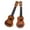 Brown, variant on Kids Ukulele, Beginner Musical Instrument, 15 Inch 4 String Mini Guitar for Kids and Teens, Nylon Strings, Easy to Learn, Lightweight Portable Ukulele for Early Education and Skill Improvement
