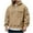 Khaki, variant on MOJOGO Heavyweight Sweatshirts for Men Casual Quarter-zip Hoodie Loose Pullover Tops Warm Outfits with Pockets Olive Green L