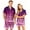 Purple, variant on Couples Matching Halloween Pajamas Set Short Sleeve Button Down Shirt and Shorts Spooky Pumpkin Nightwear Loungewear PJs