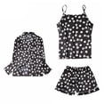 thumbnail image 3 of Conjunto de Pijama de satén Zulema para mujer camisola pantalones cortos XXL, 3 of 7