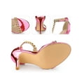 thumbnail image 2 of BLISSFUL STEP T Strap Rhines Ankle Strap Stiletto Heels Sandals for Women, 2 of 5