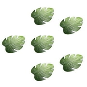 Hemoton 6 Pieces Large Size Palm Leaves Luau Party Decorations