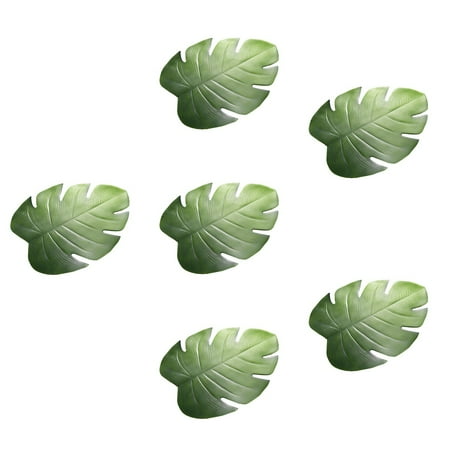 Hemoton 6 Pieces Large Size Palm Leaves Luau Party Decorations