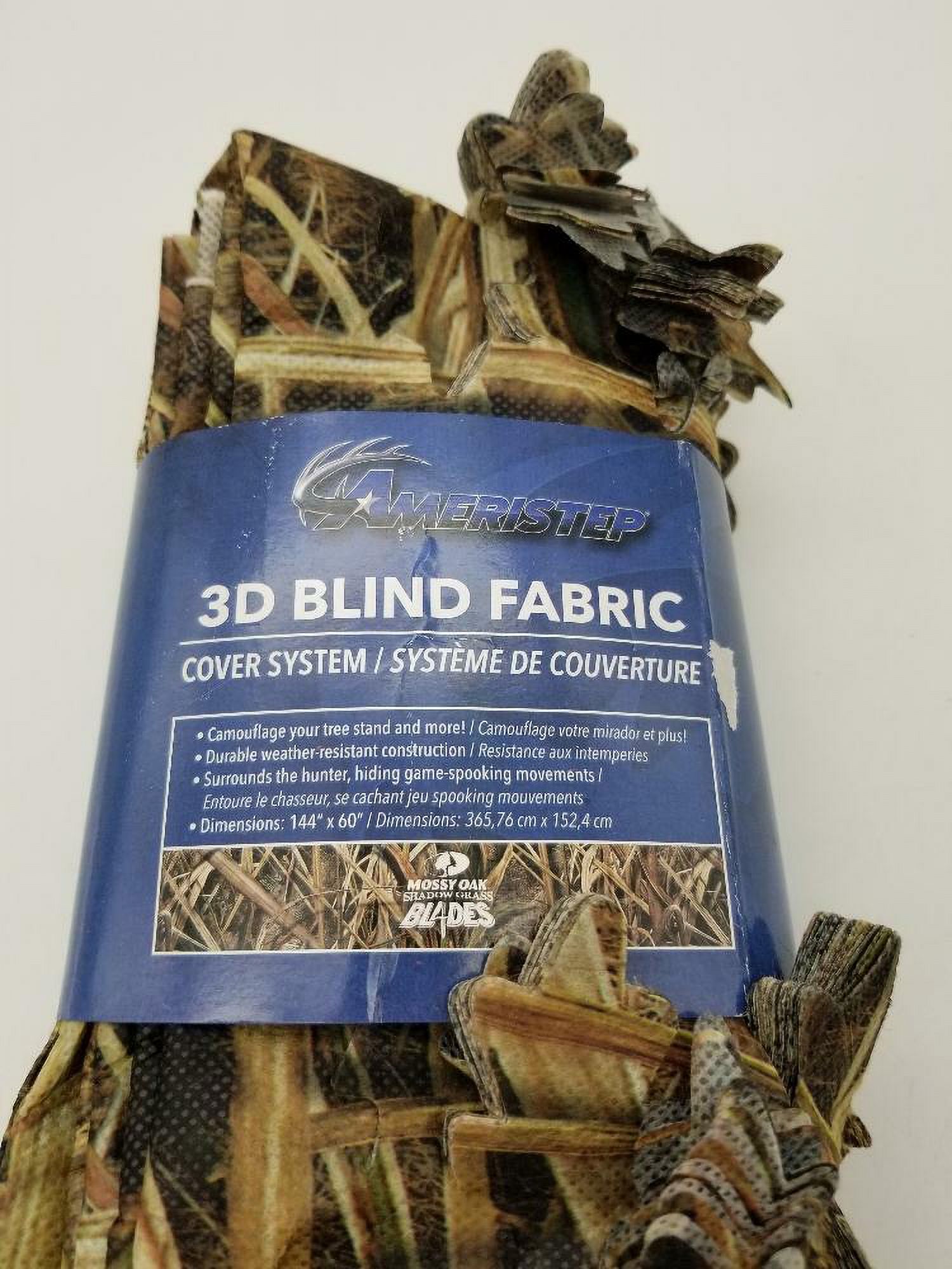 Ameristep 3D Leafy Concealment Weatherproof Finish Die-Cut Deer Turkey Hunting Camo Blind Fabric, Moblades