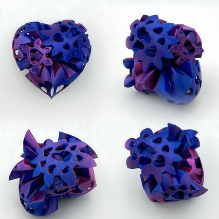 

SNGMN Advanced Printing Cut-Out Hearts - Versatile Hollowed Shapes for Gifts and Stress Relief - Perfect for Students and Office Workers - Highly Entertaining Fidget Toy (A)