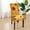 Yellow, variant on sruoe Dining Chair Covers, Chair Slipcovers Seat Protector, Removable Washable Seat Cover, Elastic Fabric Dining Chair Cover, Stretch Soft Dining Chair Slipcover for Living Room, Kitchen