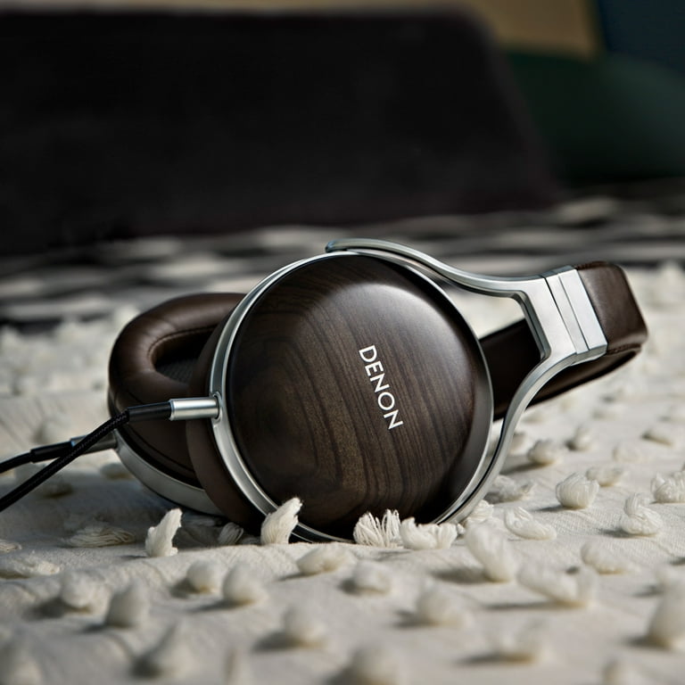 Denon AH-D5200 Over-Ear Headphones (Zebrawood) - Walmart.com