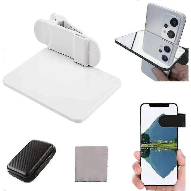 Smartphone Camera Mirror Reflection Clip Kit, Adjustable Phone Camera Mirror Reflection Clip Kit, Mirror Reflection Clip Kit, Mirror Reflection for Ph