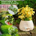 thumbnail image 1 of Qaailabf Rocking Chair Succulent Planter Pot with Drainage Hole, Decorative Resin Flower Plant Container with Pouting Face Design, Indoor Outdoor Garden Decor, 12.5x14x8.5cm, White Whimsical Gift, 1 of 9