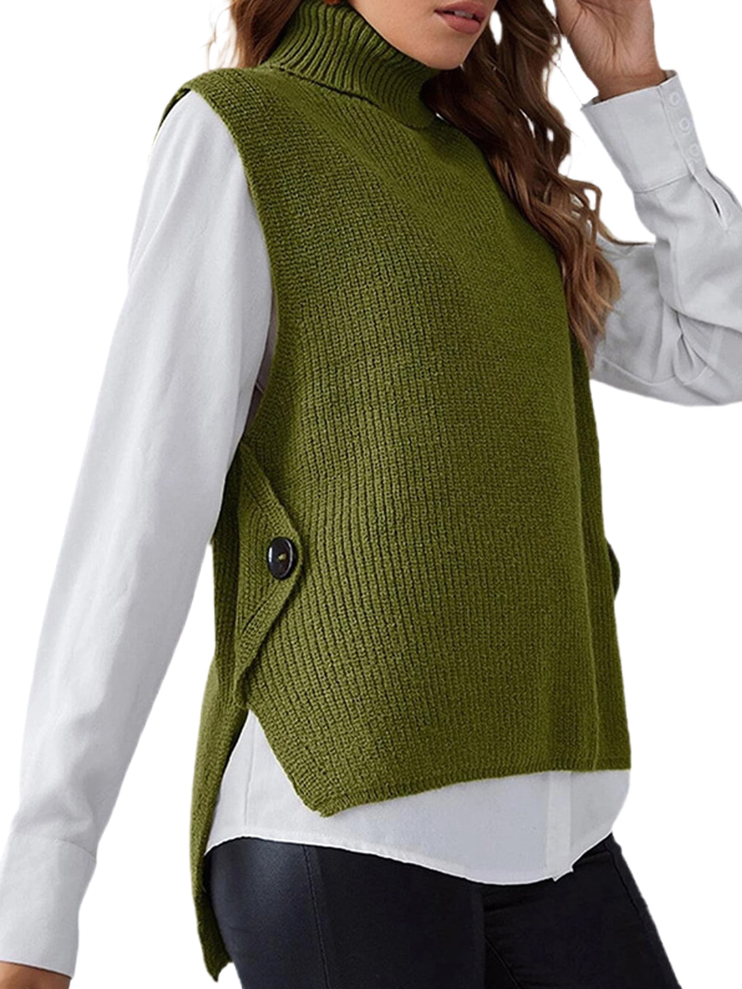 Warm Chic Pullover Vest Sweater 