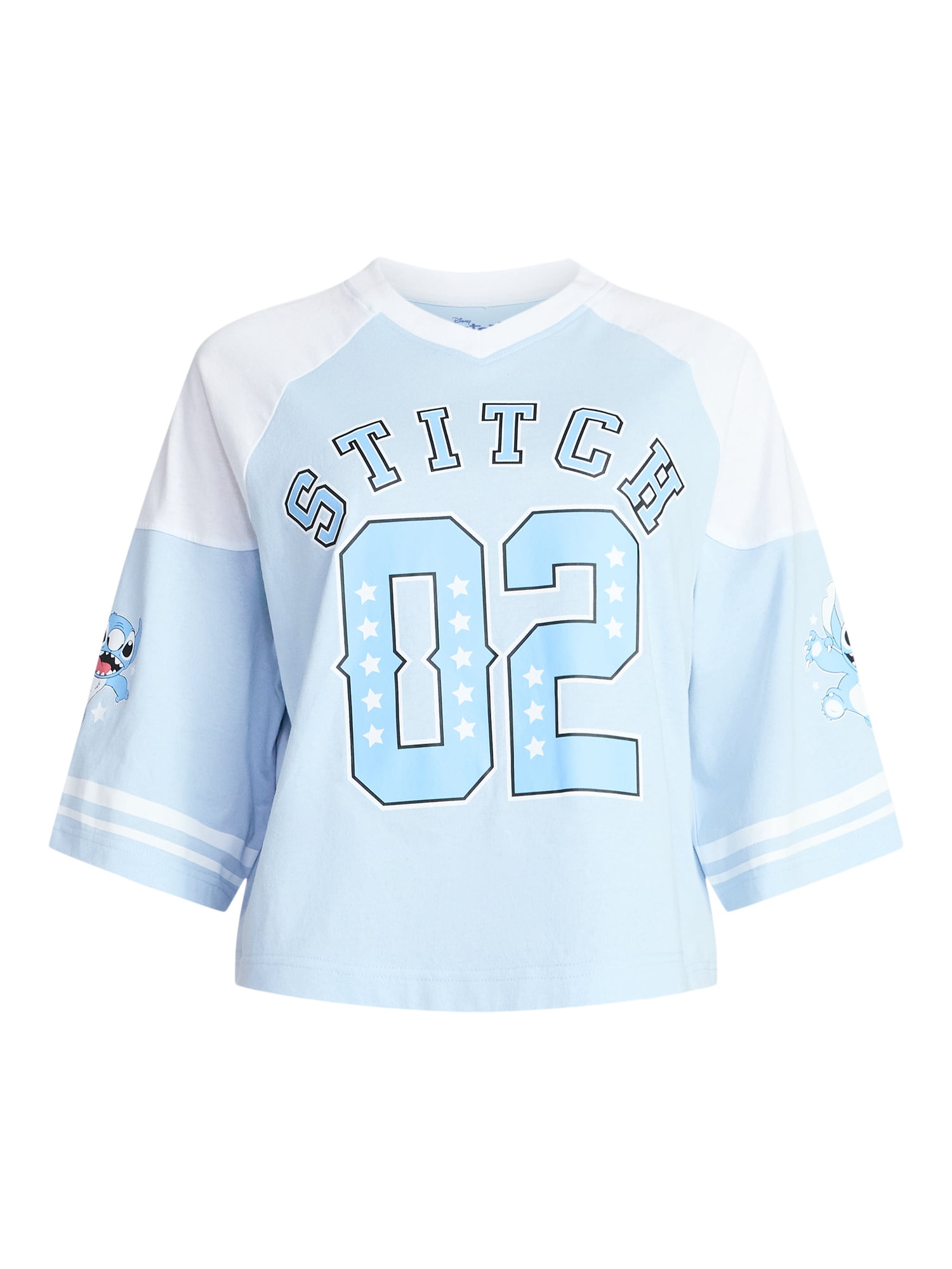 Stitch Women's Short Sleeve Varsity Graphic Tee, Sizes XXS-XXL
