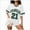 A59-Dark Green, variant on Womens V-Neck Sports Jersey Style T-Shirt,Loose Fit Graphic Tee