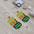 thumbnail image 4 of Back to School Schnauzer Goodbye Kindergarten Hello 1st Grade Stainless Steel Keychain Miniature Schnauzer Dog Lover Collar Charm Tag Keyring - 02011, 4 of 5