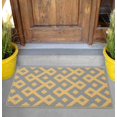 thumbnail image 2 of Indoor Doormat Front Door Mat Non Slip Rubber Backing, Super Absorbent Mud and Snow, Machine Washable Outdoor CPDD (17" X 30", Greek Key) Greek Key 17" X 30", 2 of 8