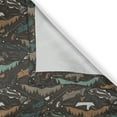 thumbnail image 4 of Ambesonne Fishing Theme Valance Pack of 2, Fishes and Fishermans, 42"X12", Dark Taupe Multicolor, 4 of 5