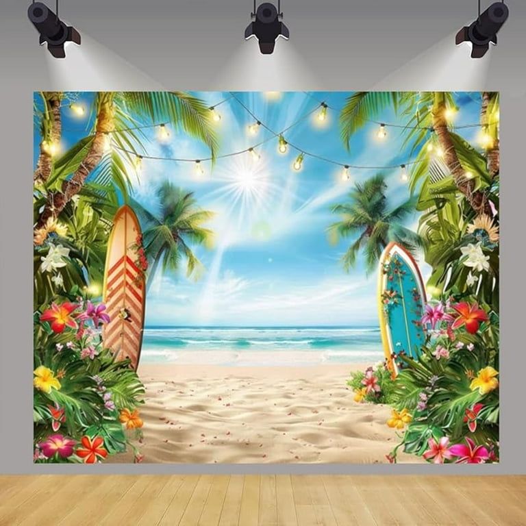 Premium AI Image | Tropical Jungle Palm Leaves Background In Pastel