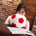 thumbnail image 4 of Aoqi Pelotas De Fútbol De Peluche – Juguete De Peluche Esponjoso Pelota De Fútbol Almohada De Felpa Suave Y Duradera Regalo De Pelota De Fútbol Para Niños Niño Bebé (Rojo – Blanco 17,7 Pulgadas/45 Cm), 4 of 5